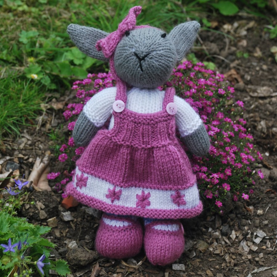 Pretty woolly bunny girl