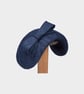 Navy Sinamay Fascinator Occasion Hat 