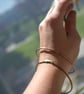 Handmade Copper Shark Bangle Set of Two - Image 1