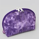 Classic curve, half moon purple pouch