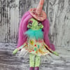 Custom For Connor. Halloween Art Doll Witch, Amethyst 