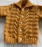 Patterned cardigan with collar - Image 2