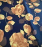 Vintage Yellow Rose Lining Fabric 1.13 m - Image 3