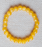 Ladies Citrine Elastic Bead Bracelet - Image 1