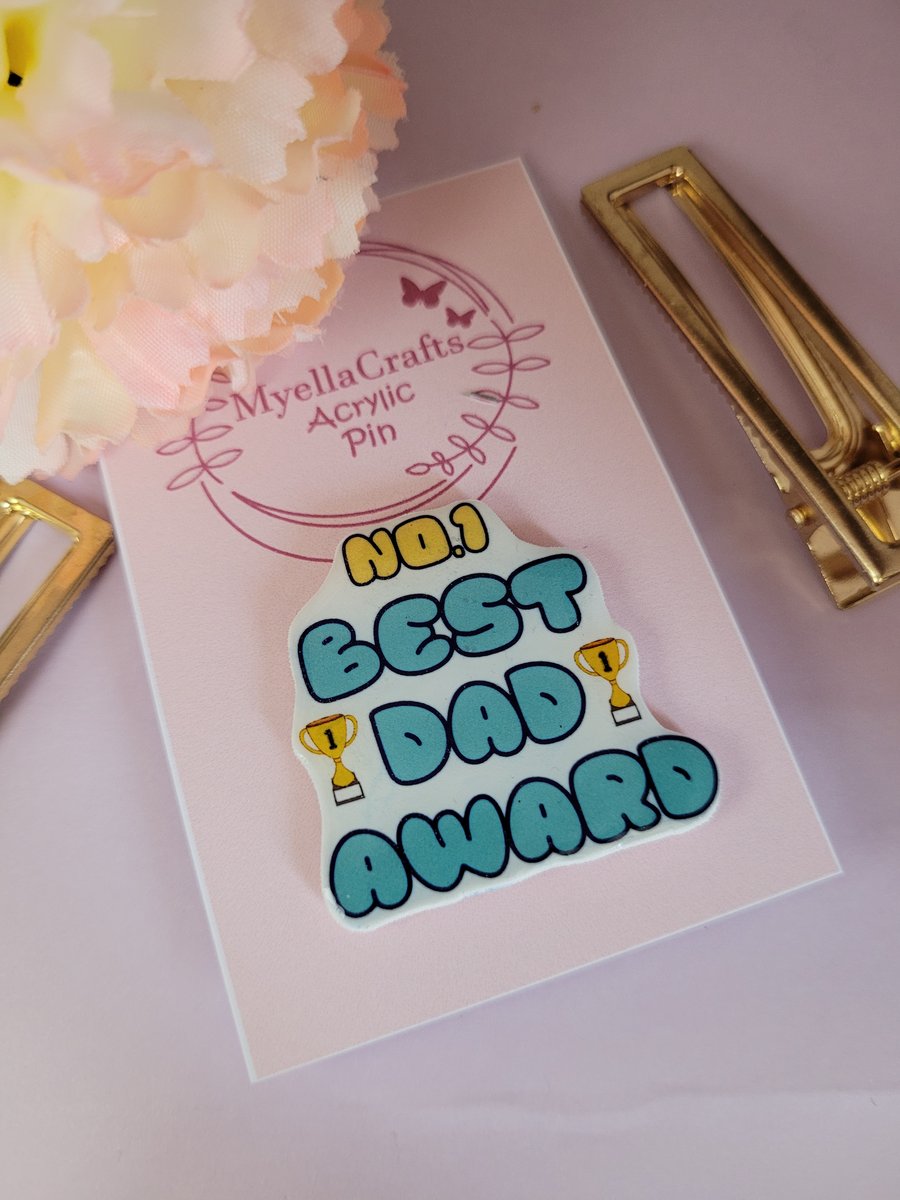 fathers day pin best dad