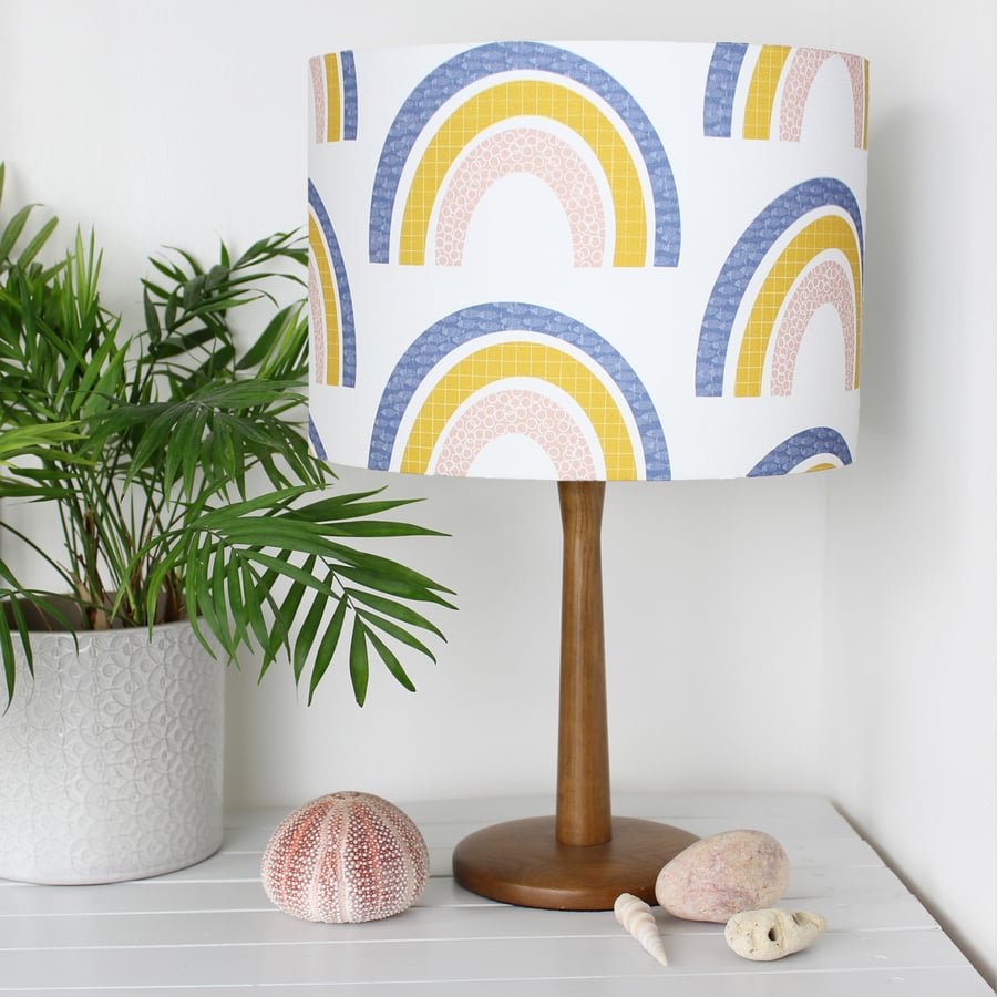 Rainbow fabric  Lampshade Seconds Sunday