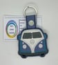 Embroidered campervan keyring - Image 1