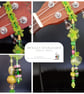 Spring Green Dingly Dangly   Ukulele Headstock Wrap - Image 1