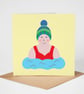 Wild Swimming Card, Outdoor Swimmer Greeting Card, Eco Friendly Blank Card - Image 1