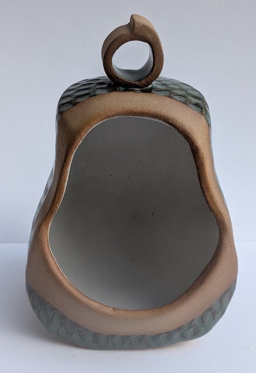 Green Ceramic Salt Pig 