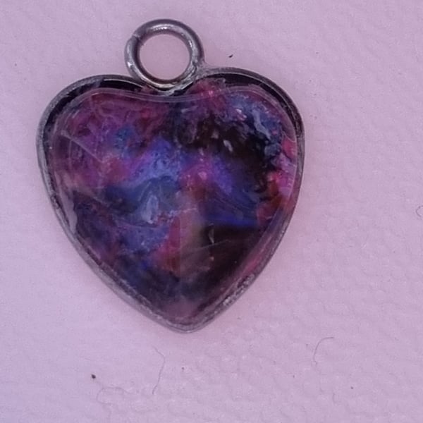 Heart acrylic pendant 