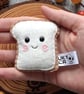 Toast pocket hug, handsewn felt plush, large letter gift
