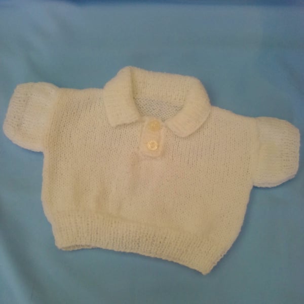 Baby's Short Sleeved Jumper with Collar, Gift Ideas for Baby, Baby Shower Gift