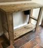 Rustic Vanity Unit Console Table Farmhouse Style THE TARRANT - Image 3
