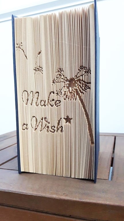 Make a wish CUT & FOLD Book Folding pattern - EMAILED PDF PATTERN