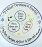 Hand Painted Personalised Ceramic Christmas Eve Plate, Unique Pottery Xmas Eve  - Image 6