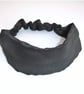 Headband Black Satin Hairband Elasticated - Image 3