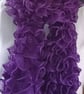 Purple frilly scarf - Image 2