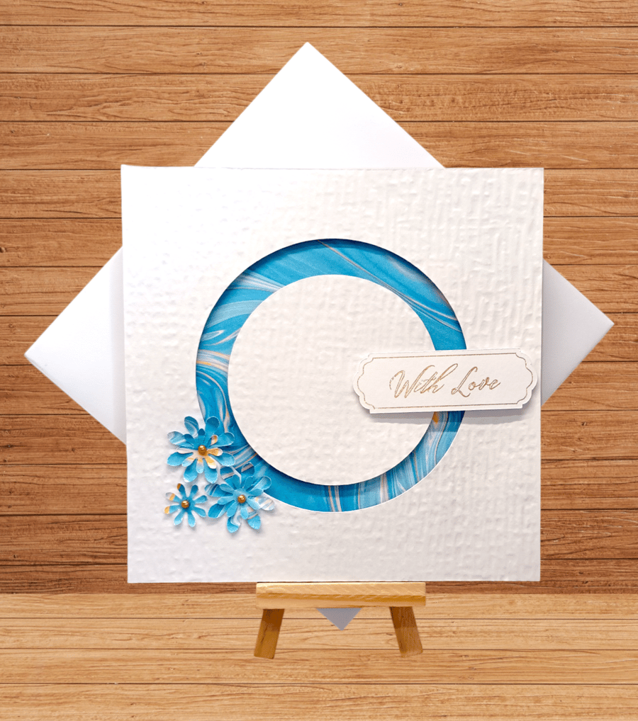 Unusual floral aperture card for any occasion