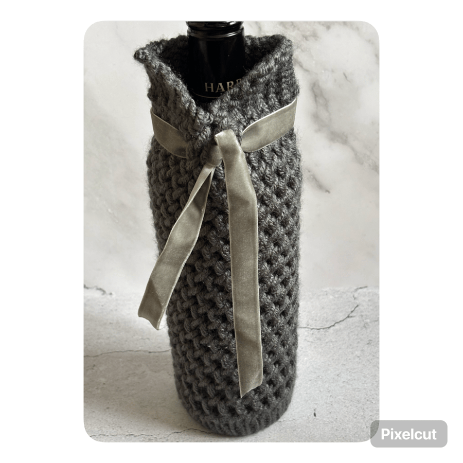 Knitted Wine Bottle Cover