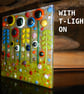 Handmade Fused Glass 'Meadow' T Light Holder - Image 7
