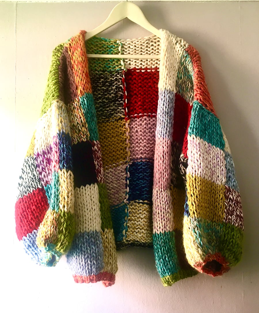PATTERN ONLY Patchwork Cardigan