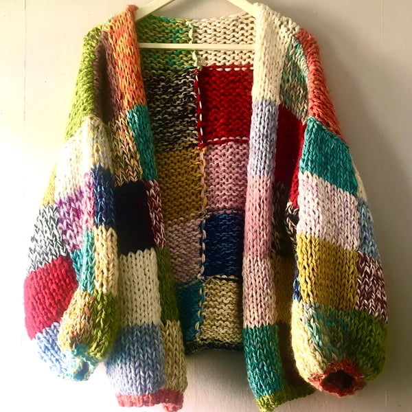 PATTERN ONLY Patchwork Cardigan