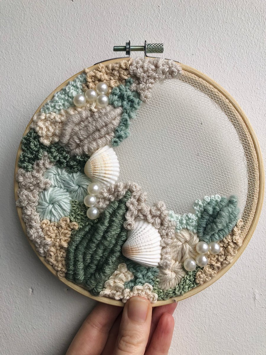 Caught in the net a 6 inch art piece 