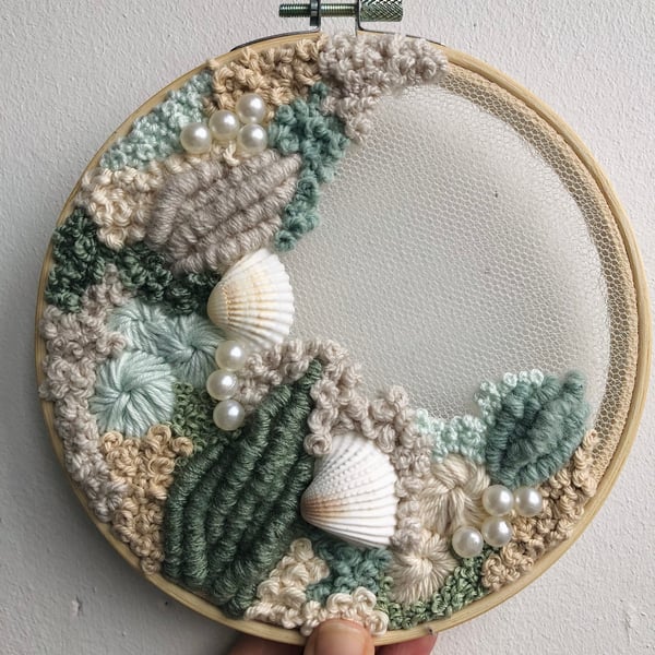 Caught in the net a 6 inch art piece 