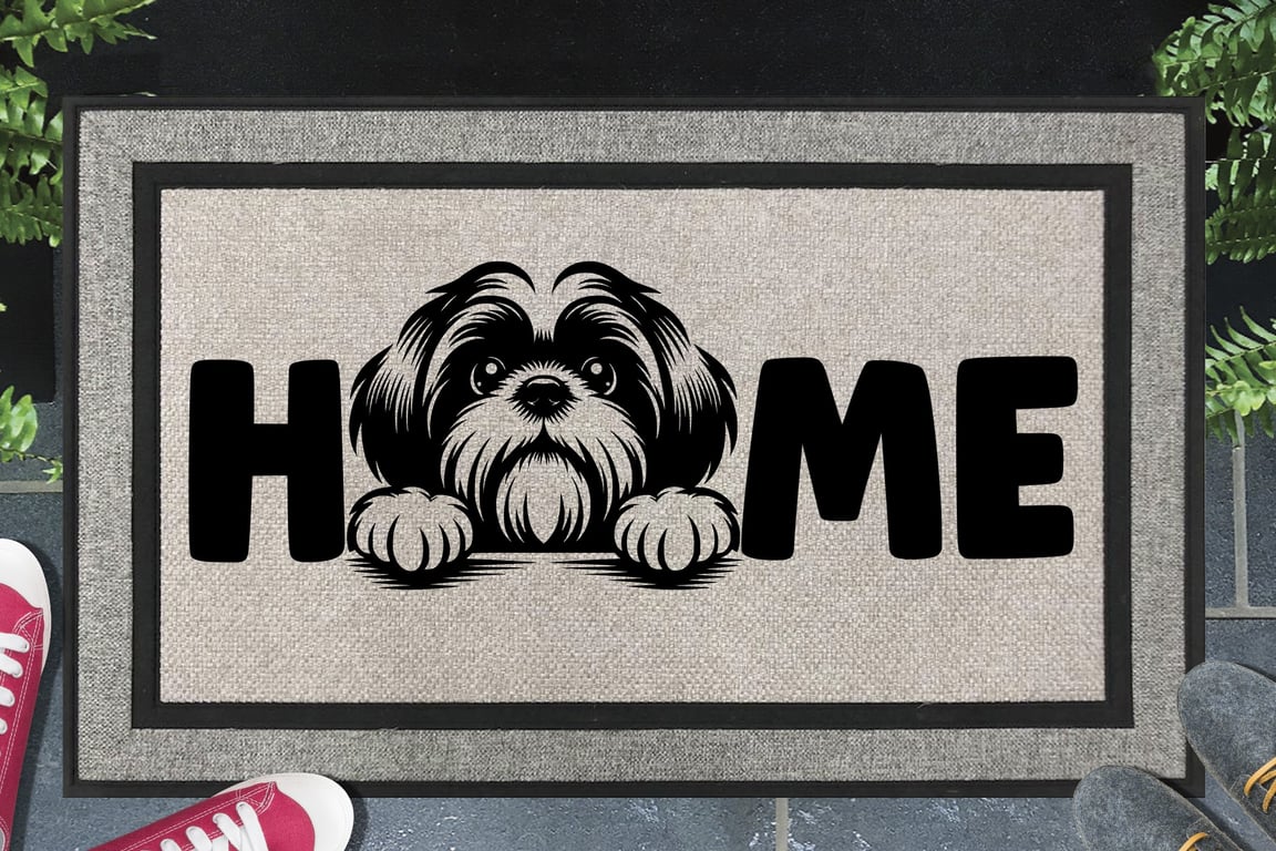 Shih Tzu Home Door Mat No.1 - All Weather Doormat - 45x70cm 