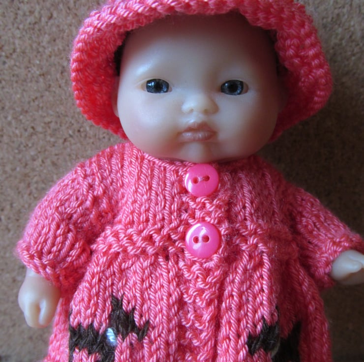 Knitted baby doll clothes hotsell