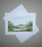 original art hand painted landscape greetings card ( ref FA400 G3 )