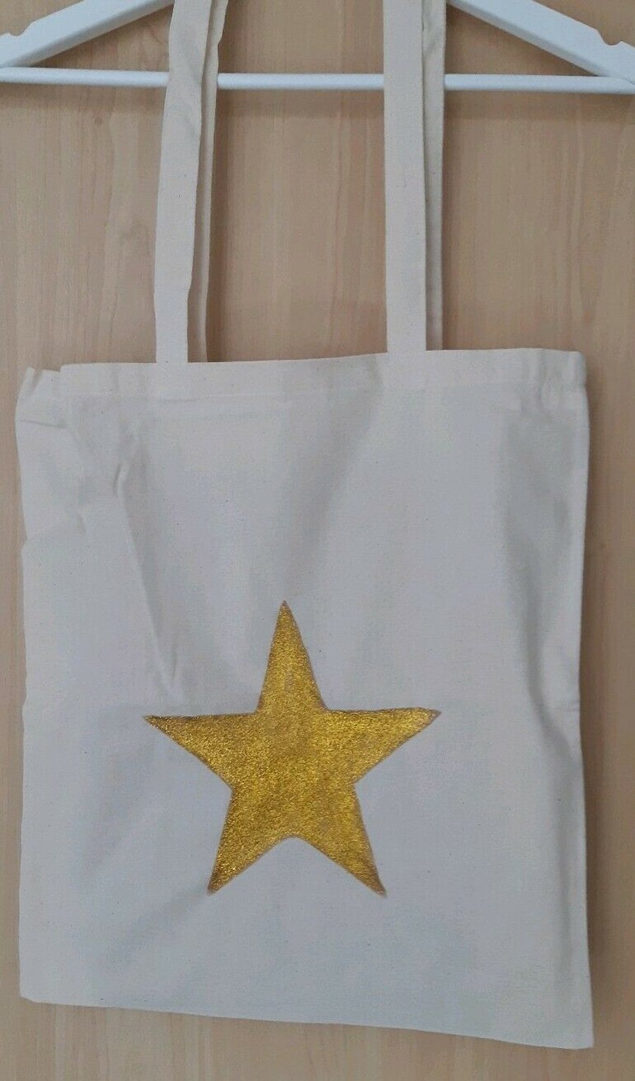  Gold Star TOTE Bag- Beach Bag- Cotton foldable bag