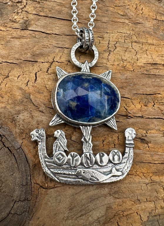 Viking Ship with Afghanite