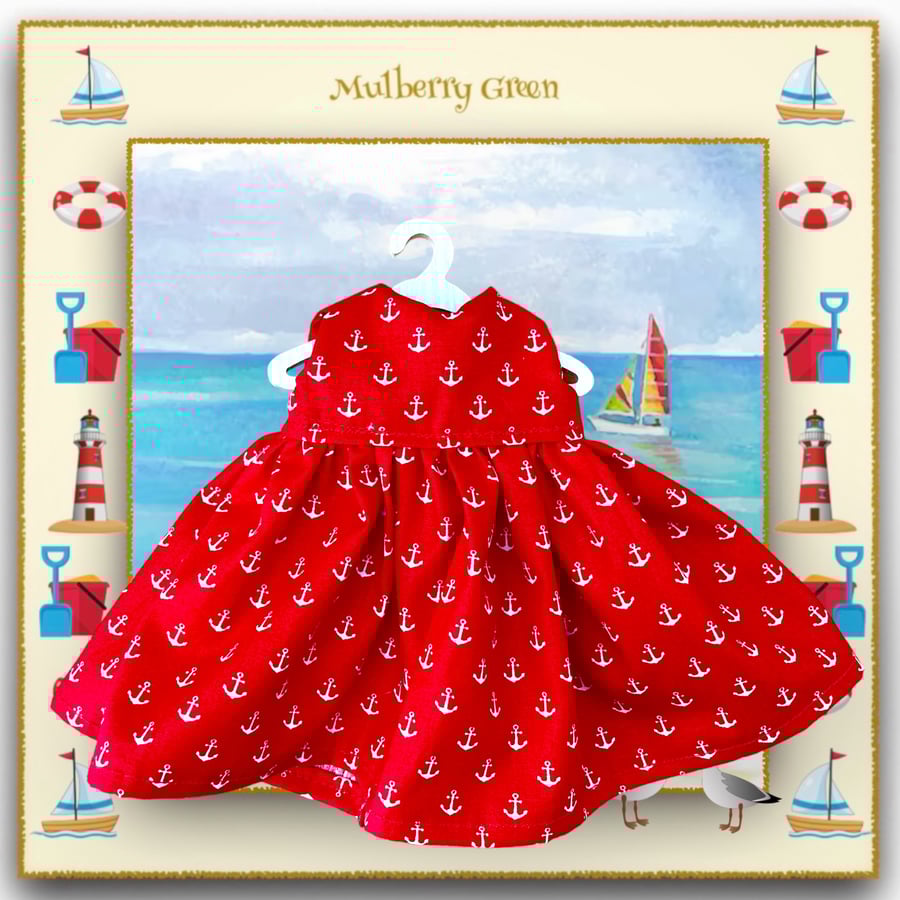 Little Red Anchors Dress