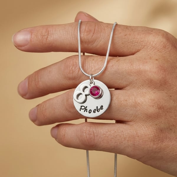 8th Birthday Gift - Personalised Necklace - Daughter Sister Granddaughter Niece