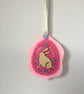Hand Embroidered Hare Decoration  - Image 7
