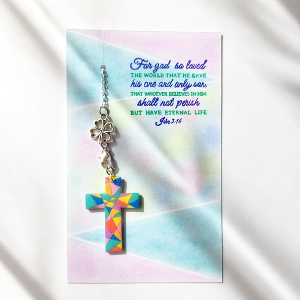 A cross hanging or bookmark