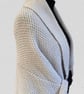 Hand Knitted Shrug Ready To Wear In A Neutral Colour Chest Size -92cms(36") - Image 4