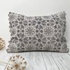 Hand Printed Linen Cushion - RUNA - Lavender