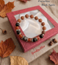Autumn Harmony Gemstone Bracelet – Sunstone, Carnelian & Black Onyx 