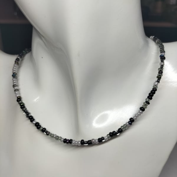 Black Beaded Choker