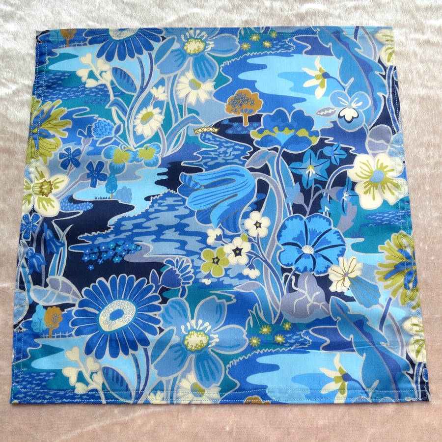 Liberty Lawn handkerchief. Cotton handkerchief.... Folksy