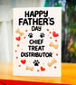 Dog Dad Father's Day Card, Chief Treat Distributor - Image 3