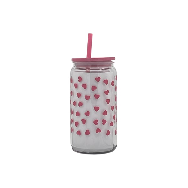 Pink Hearts Tumbler