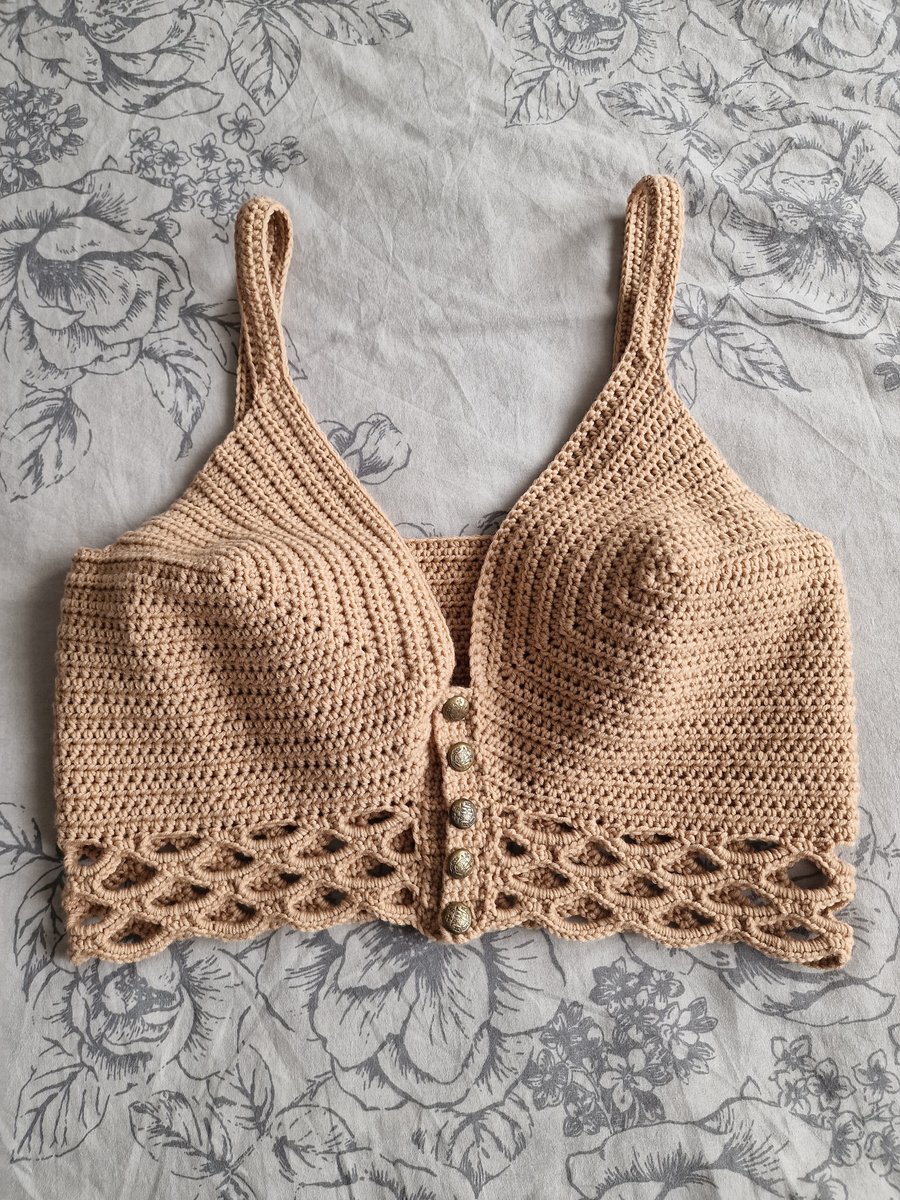 Crochet Bralette Style Top - Size 12-14