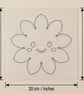 Sunflower Flower Thin Acrylic Sewing Template - Image 6
