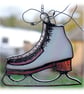Ice Skate Suncatcher Stained Glass Skating Handmade  - Image 4