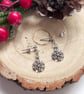 Snowflake Diamanté Drop Stud Christmas Earrings - Image 4