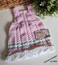 Baby Girl's Pinafore Dress Hand Knitted 0-6 months  - Image 3
